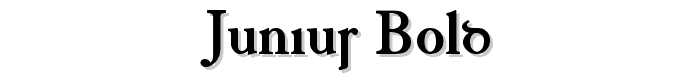Junius Bold font